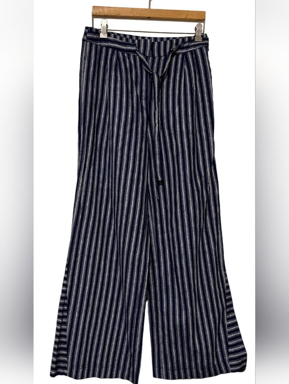 Laundry By Shelli Segal Linen Striped  Beach Pants